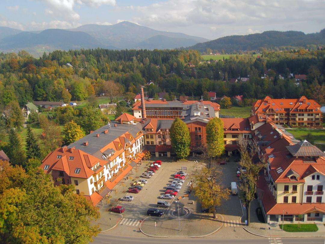 Panorama Čeladné — foto náměstí