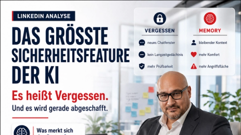 Das größte Sicherheitsfeature der KI hat niemand eingebaut. Es heißt Vergessen. Und es wird gerade abgeschafft.