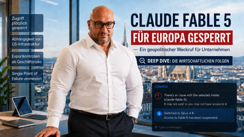 Claude Fable 5 abgeschaltet: Können europäische Unternehmen noch auf US-KI-Modelle vertrauen?