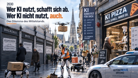 Wer KI nutzt, schafft sich ab. Wer KI nicht nutzt, auch.