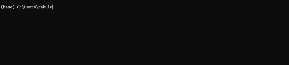 Picture of Anaconda prompt