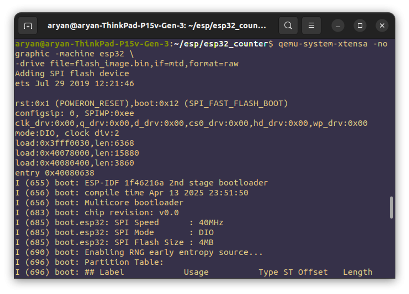 Virtualized sensors for esp32 emulator