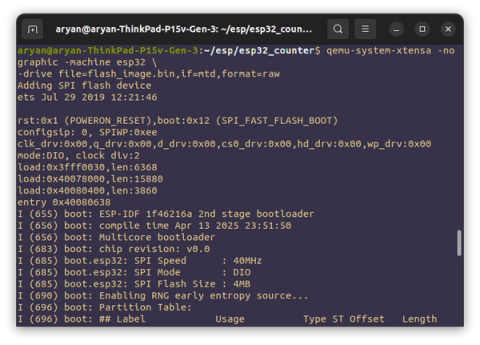 Virtualized sensors for esp32 emulator