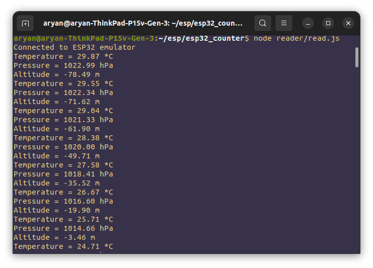 Serial Port for emulated esp32 using QEMU(?)