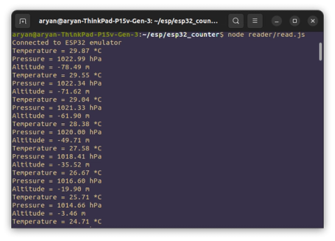Serial Port for emulated esp32 using QEMU(?)