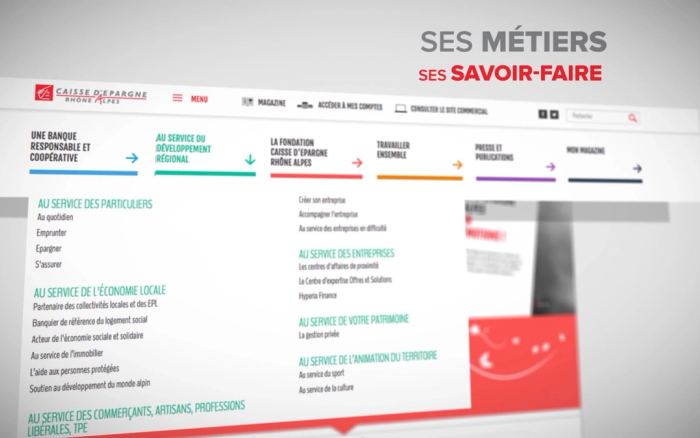 site internet CERA - motion design