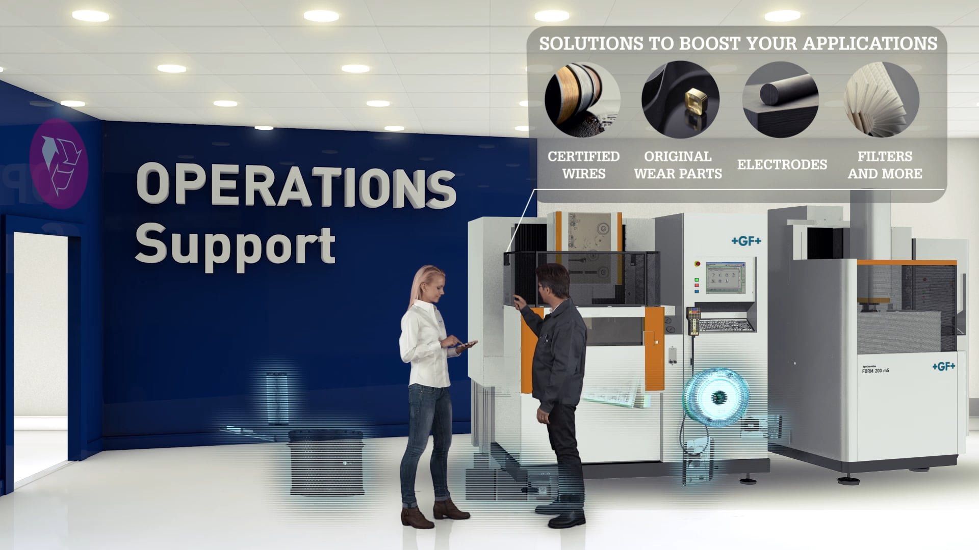 GF – Customer Services vidéo promotionnelle 3D