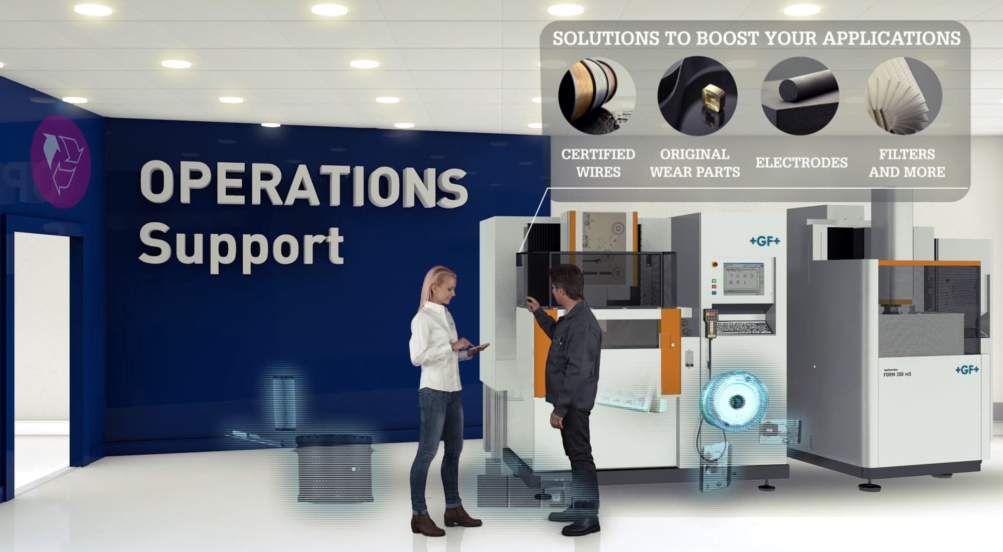 GF – Customer Services vidéo promotionnelle 3D
