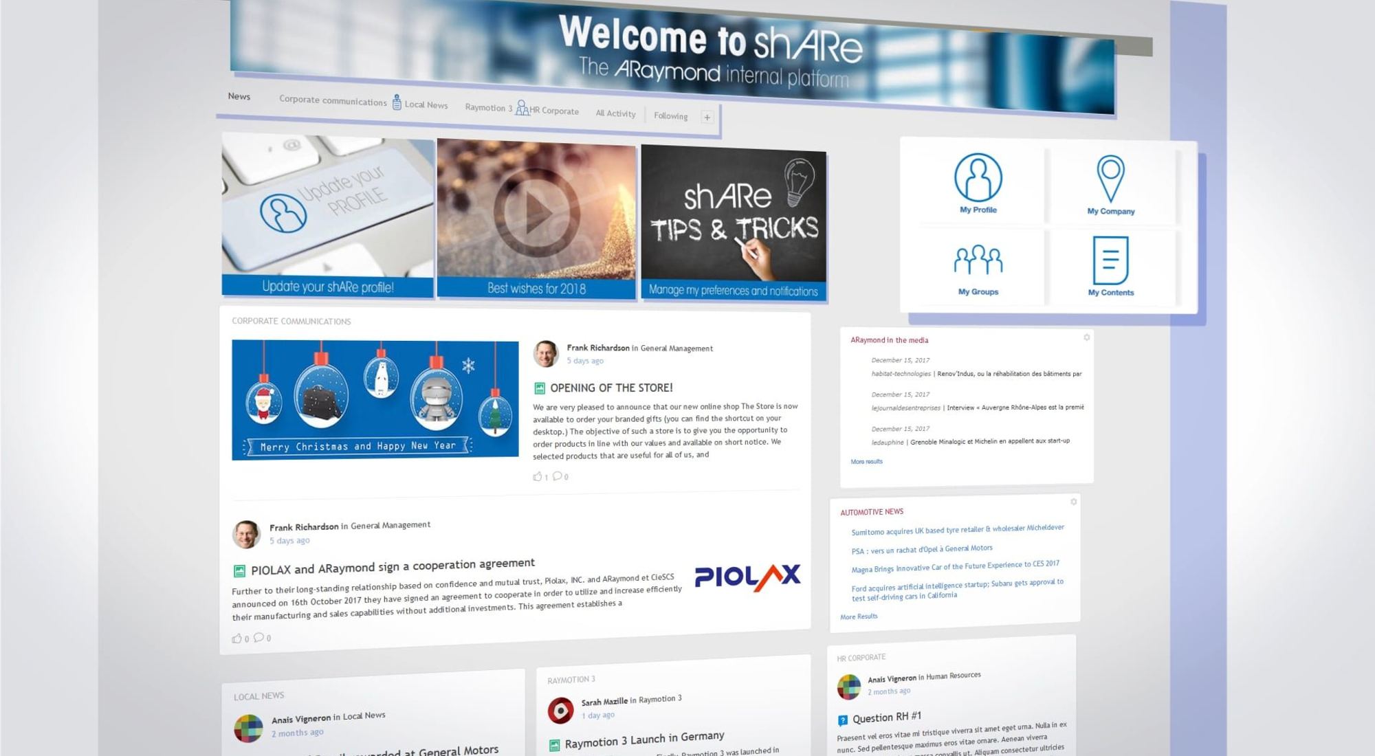 Araymond – ShARe - motion design site internet