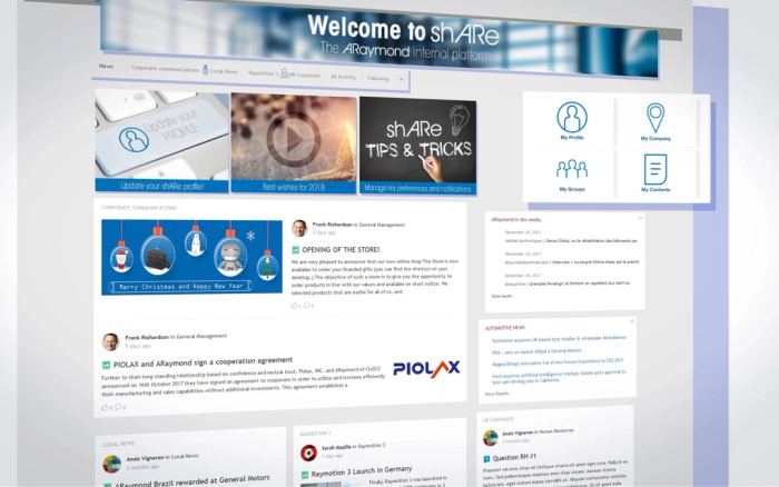 Araymond – ShARe - motion design site internet