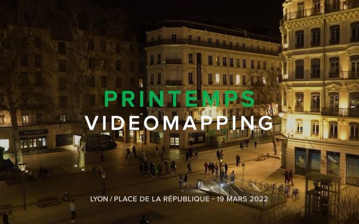 Printemps : Video Mapping