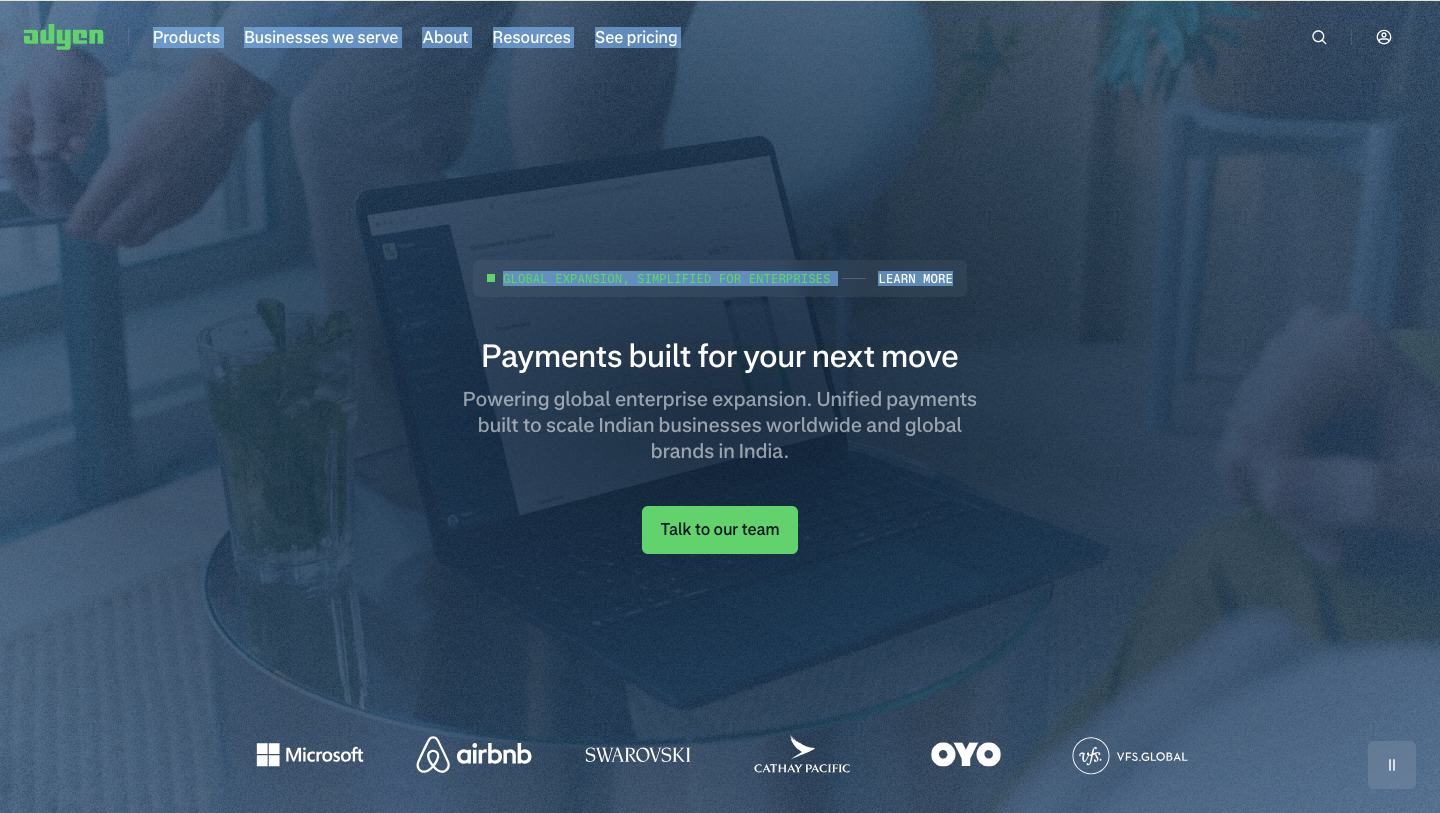 Adyen - Fuze Bussiness