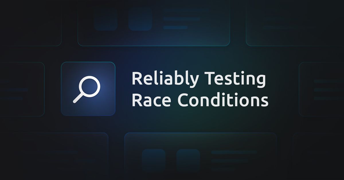 Reliably Testing Race Conditions