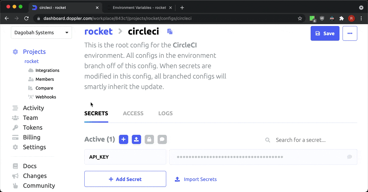 CircleCI Integration Now Syncs Individual Secrets