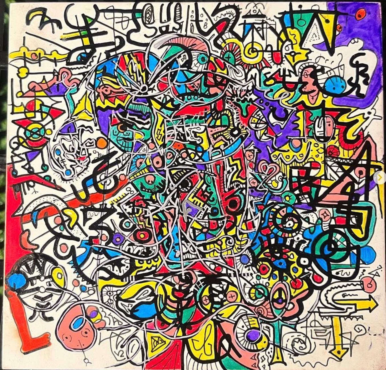 Red and Purple Reach Thru the Mess