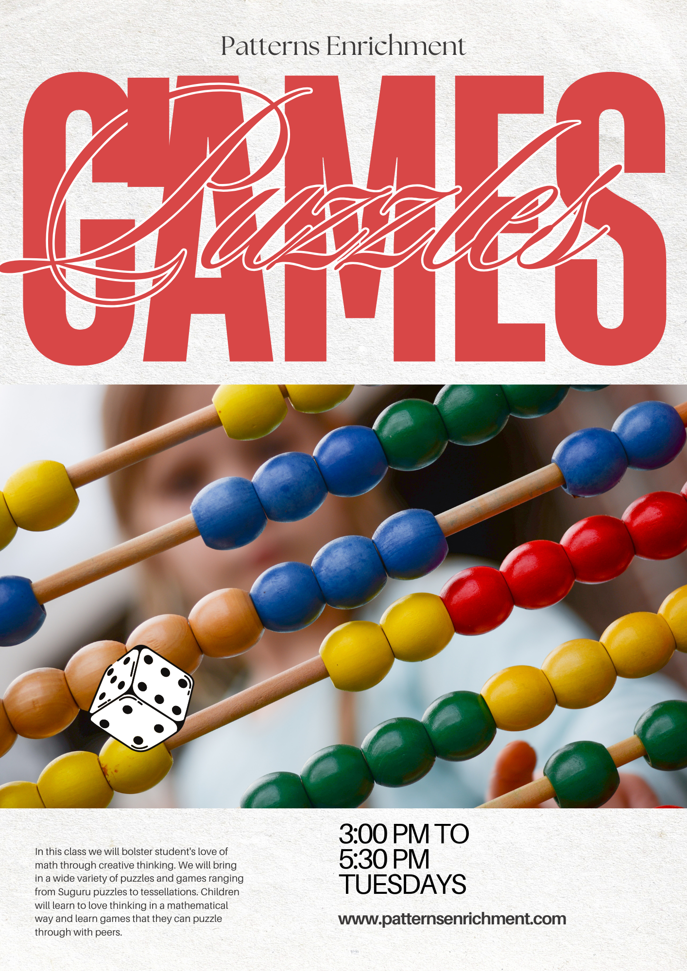 flyer for puzzles and games