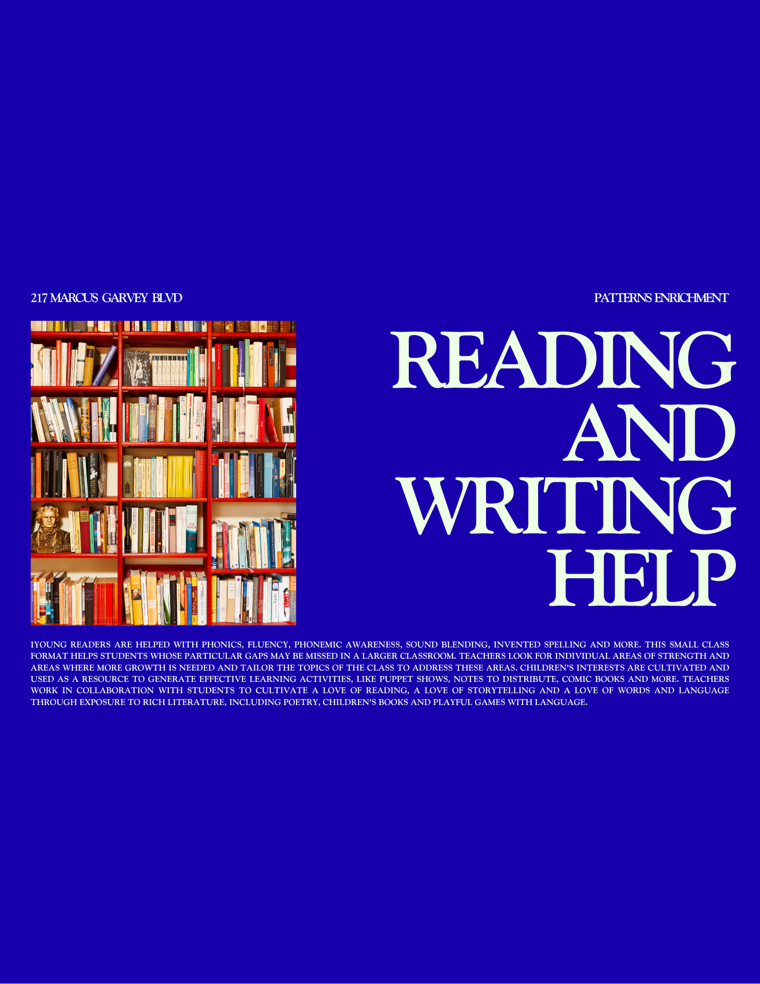 reading and writing help