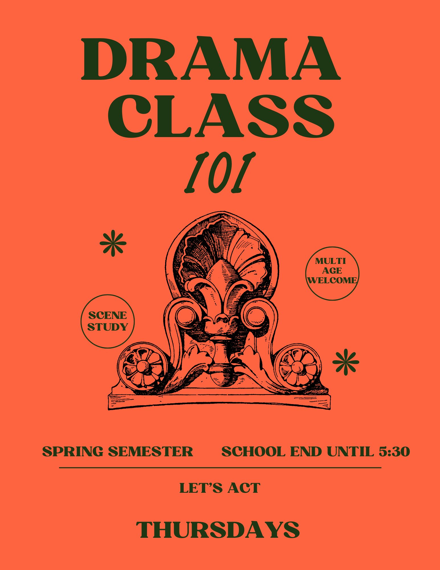 drama class Thursdays
