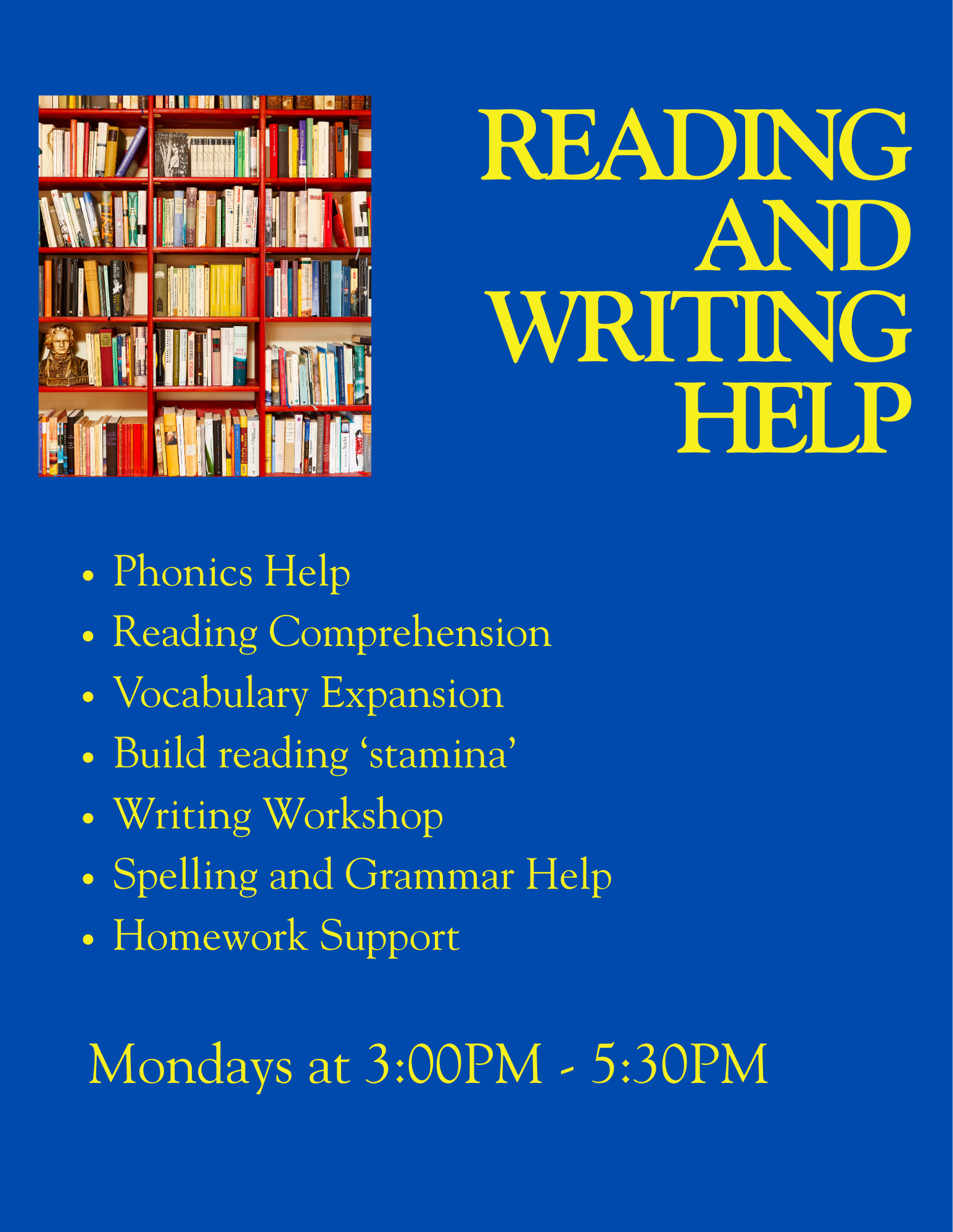 Reading and Writing Help 