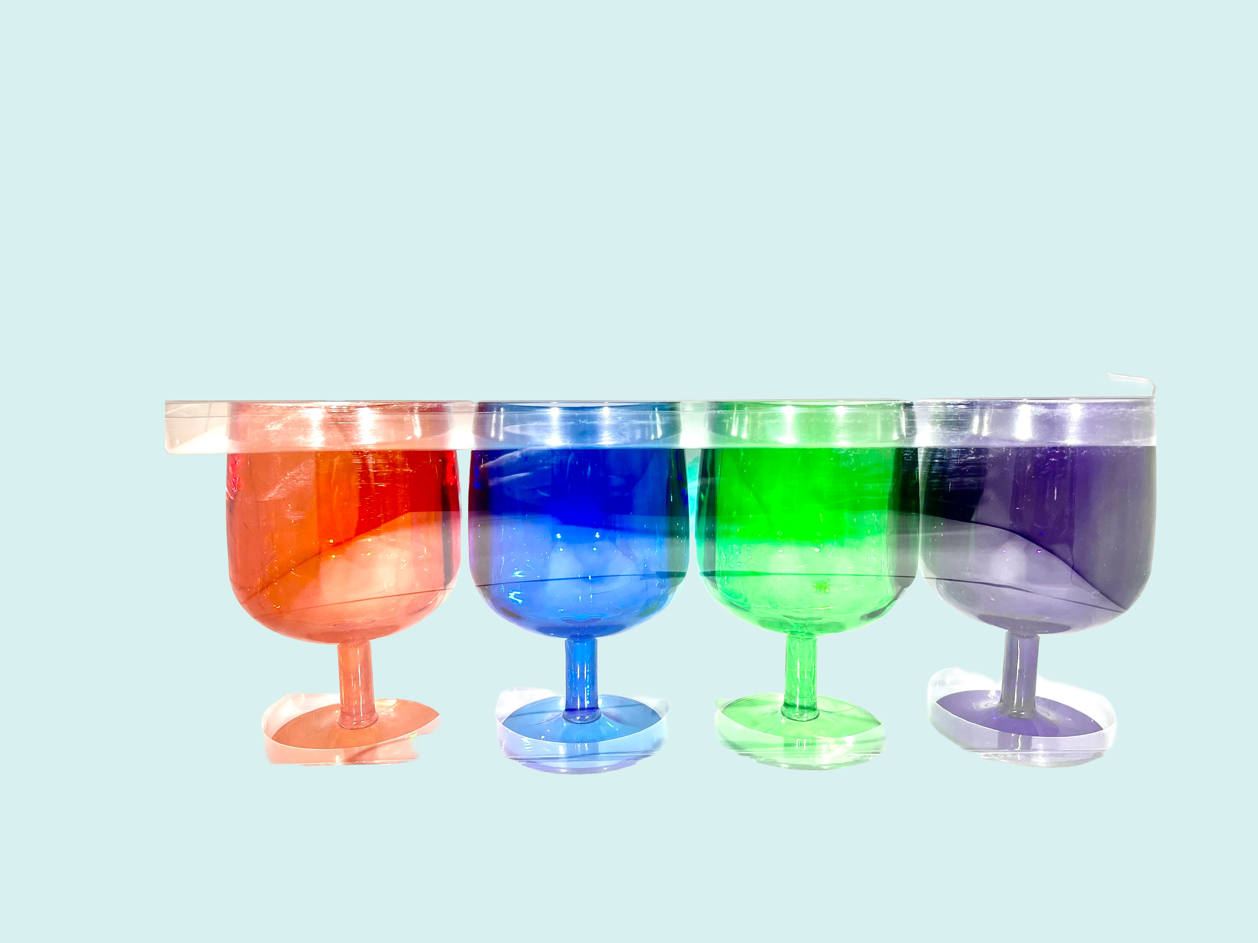 Set of 4 Acrylic Goblets - Small