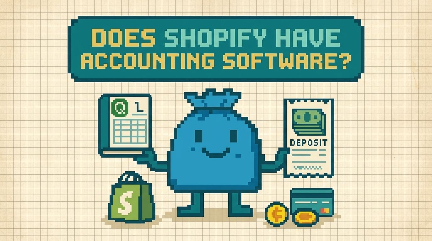 Illustration showing does shopify have accounting software concepts — Does Shopify Have Accounting Software? The Real Answer by Ottit