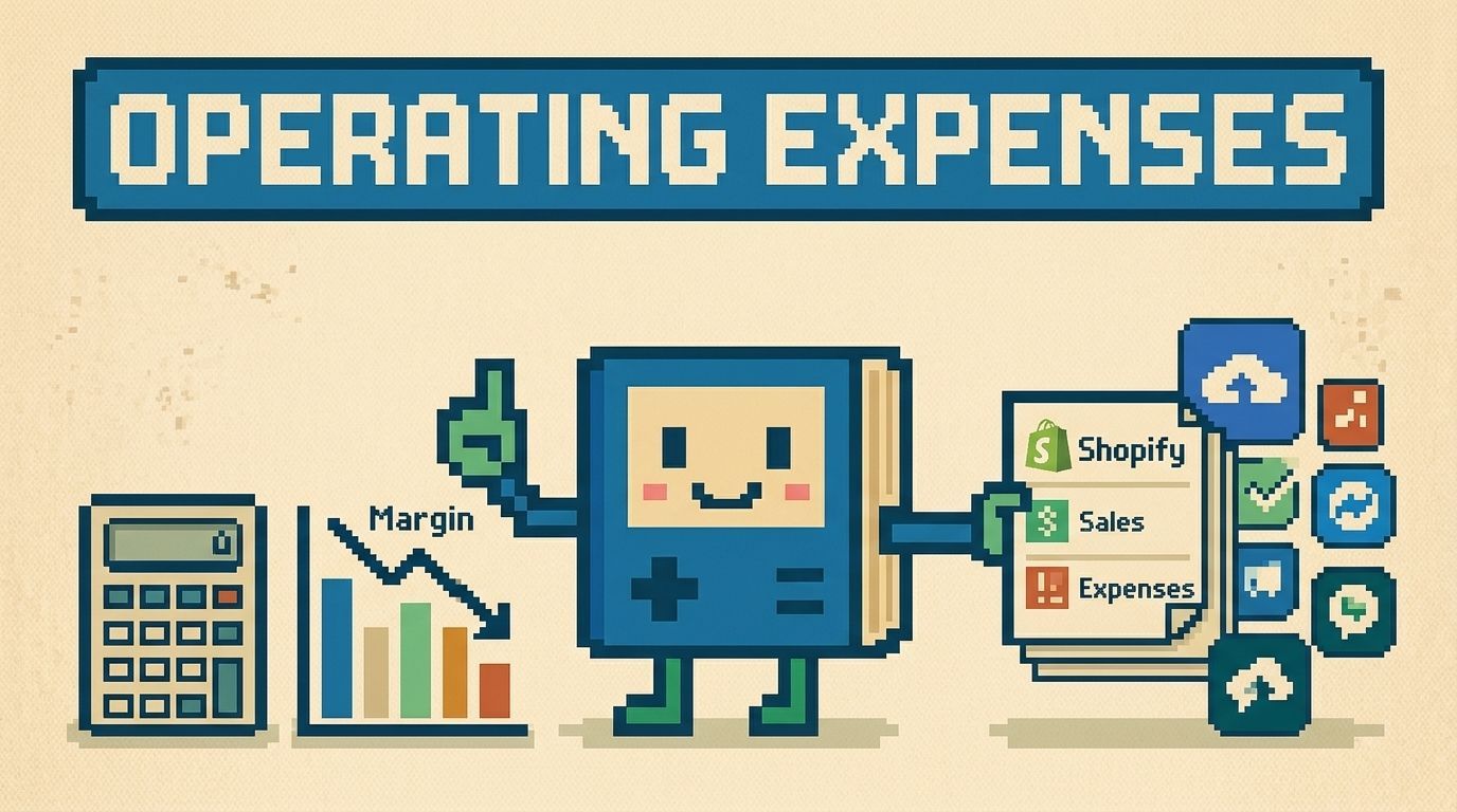 Illustration showing operating expenses concepts — Operating Expenses for Shopify Brands The Real Playbook by Ottit