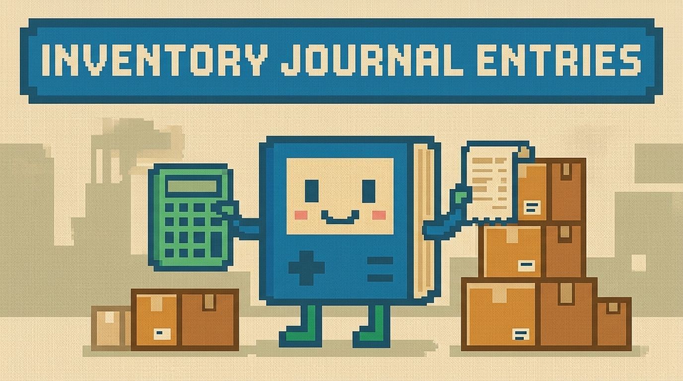 Illustration showing inventory accounting journal entries concepts — How to Record Inventory Accounting Journal Entries (Shopify) by Ottit