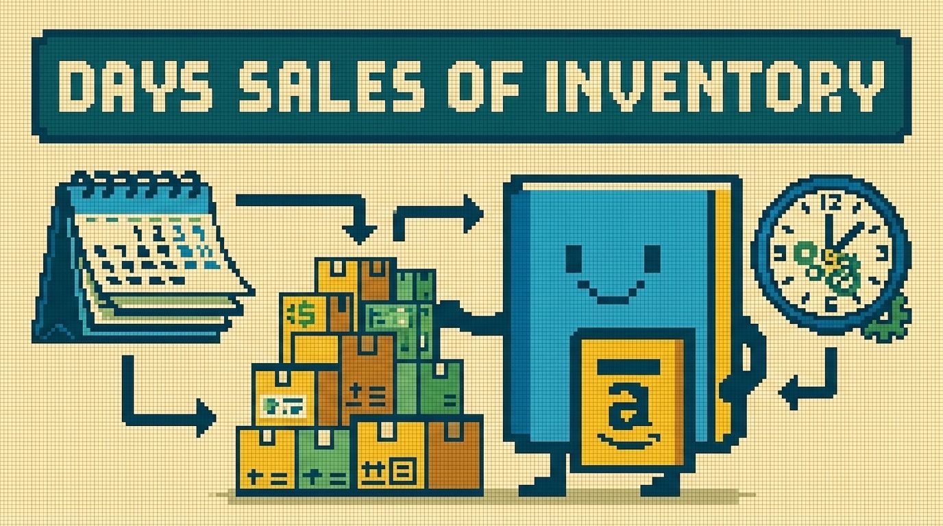 Illustration showing days sales of inventory concepts — Days Sales of Inventory The Shopify Operator's Playbook by Ottit