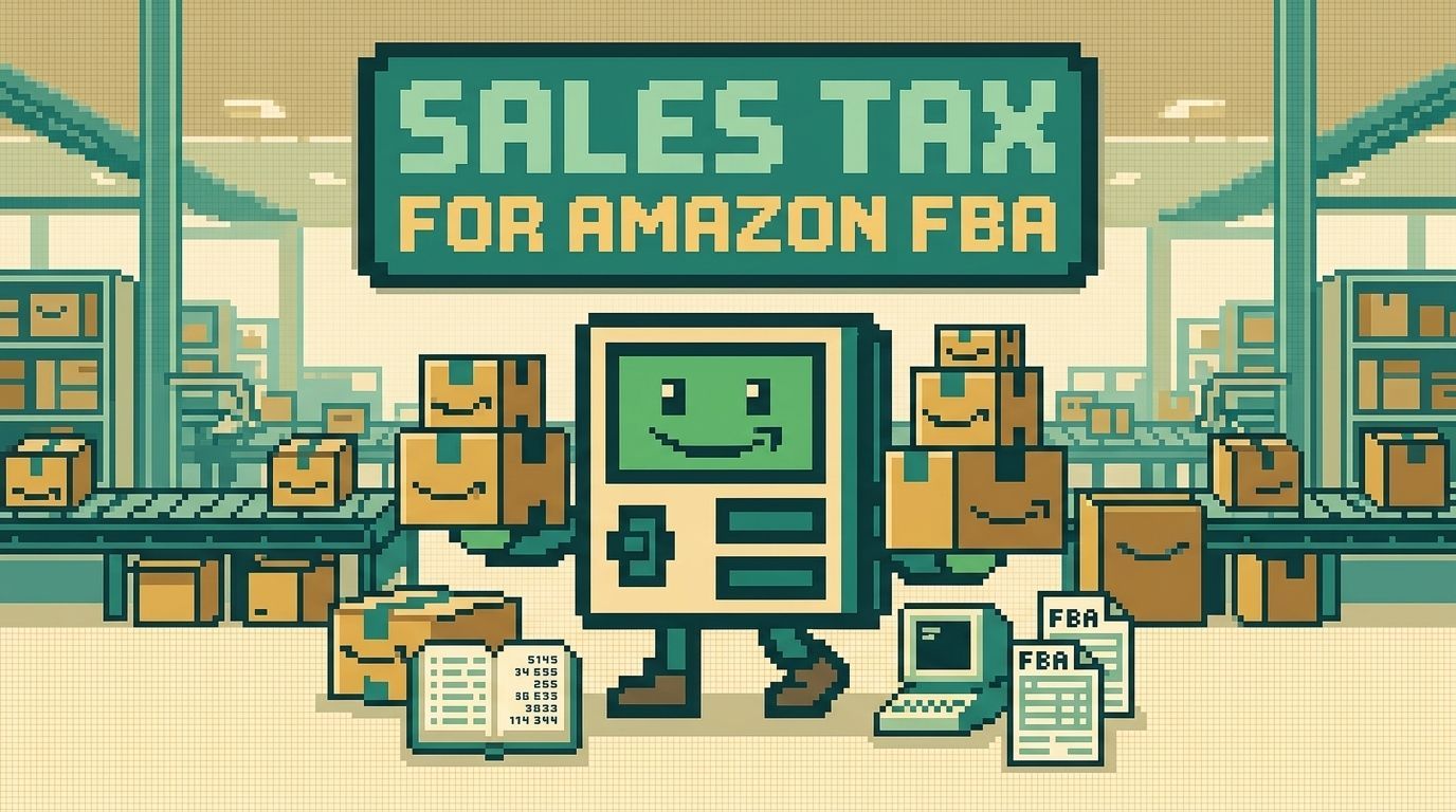 Illustration showing amazon fba sales tax nexus concepts — Amazon FBA Sales Tax Nexus Complete 2026 Seller Guide by Ottit