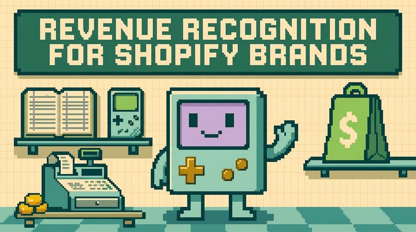 Illustration showing revenue recognition concepts — Revenue Recognition for Shopify DTC Brands The Practitioner's Guide by Ottit