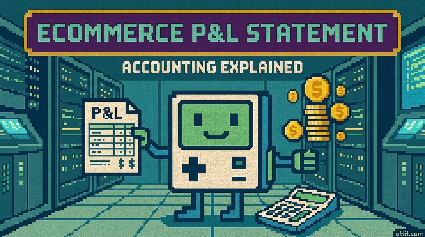 Illustration showing profit and loss statement for ecommerce concepts — Profit and Loss Statement for Ecommerce The Shopify P&L We Use by Ottit