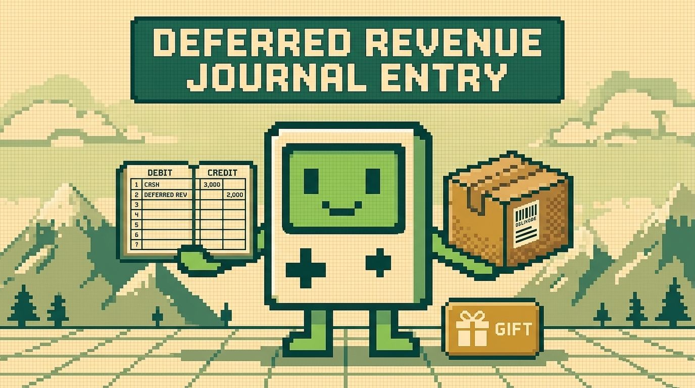 Illustration showing deferred revenue journal entry concepts — Deferred Revenue Journal Entry How to Record It (Shopify) by Ottit