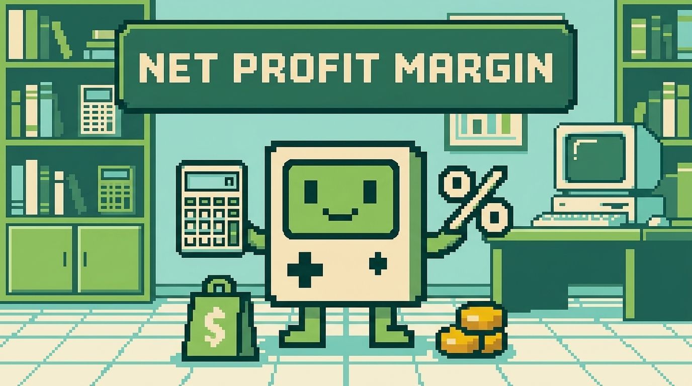 Illustration showing net profit margin concepts — Net Profit Margin for Shopify Brands The Real Playbook by Ottit