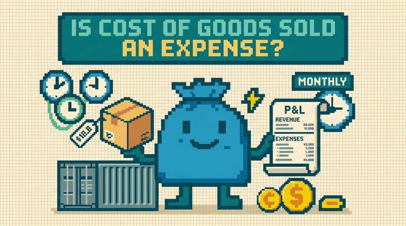 Illustration showing is cost of goods sold an expense concepts — Is Cost of Goods Sold an Expense? A Shopify P&L Guide by Ottit