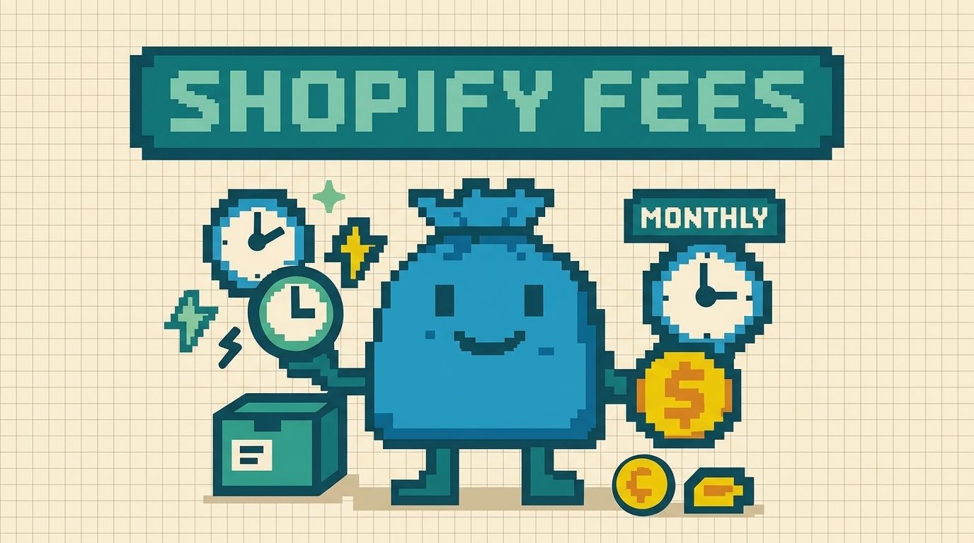 Illustration showing shopify fees concepts — Shopify Fees The Bookkeeper's P&L Leakage Guide by Ottit