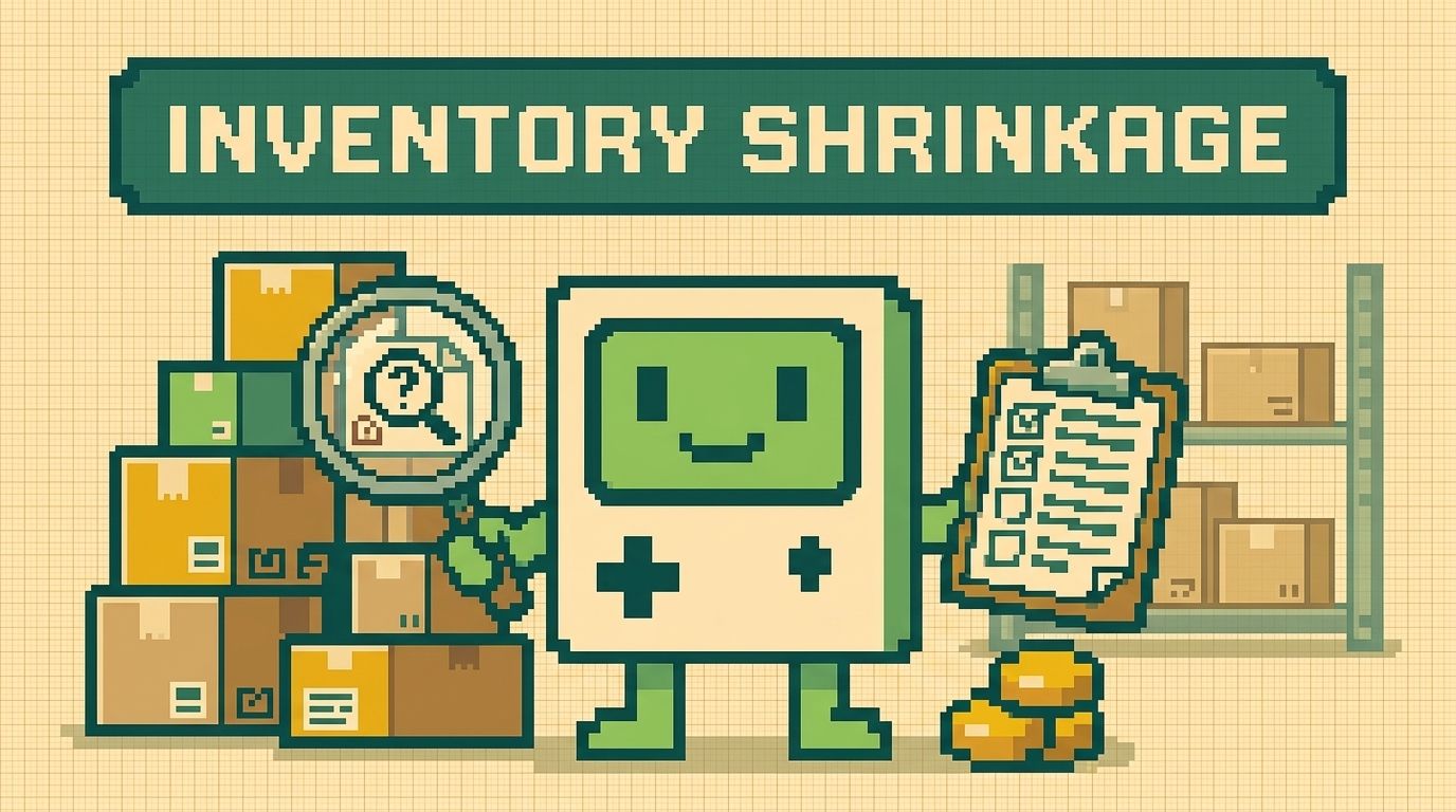 Illustration showing inventory shrinkage concepts — Inventory Shrinkage for Shopify Brands The Accounting Fix by Ottit