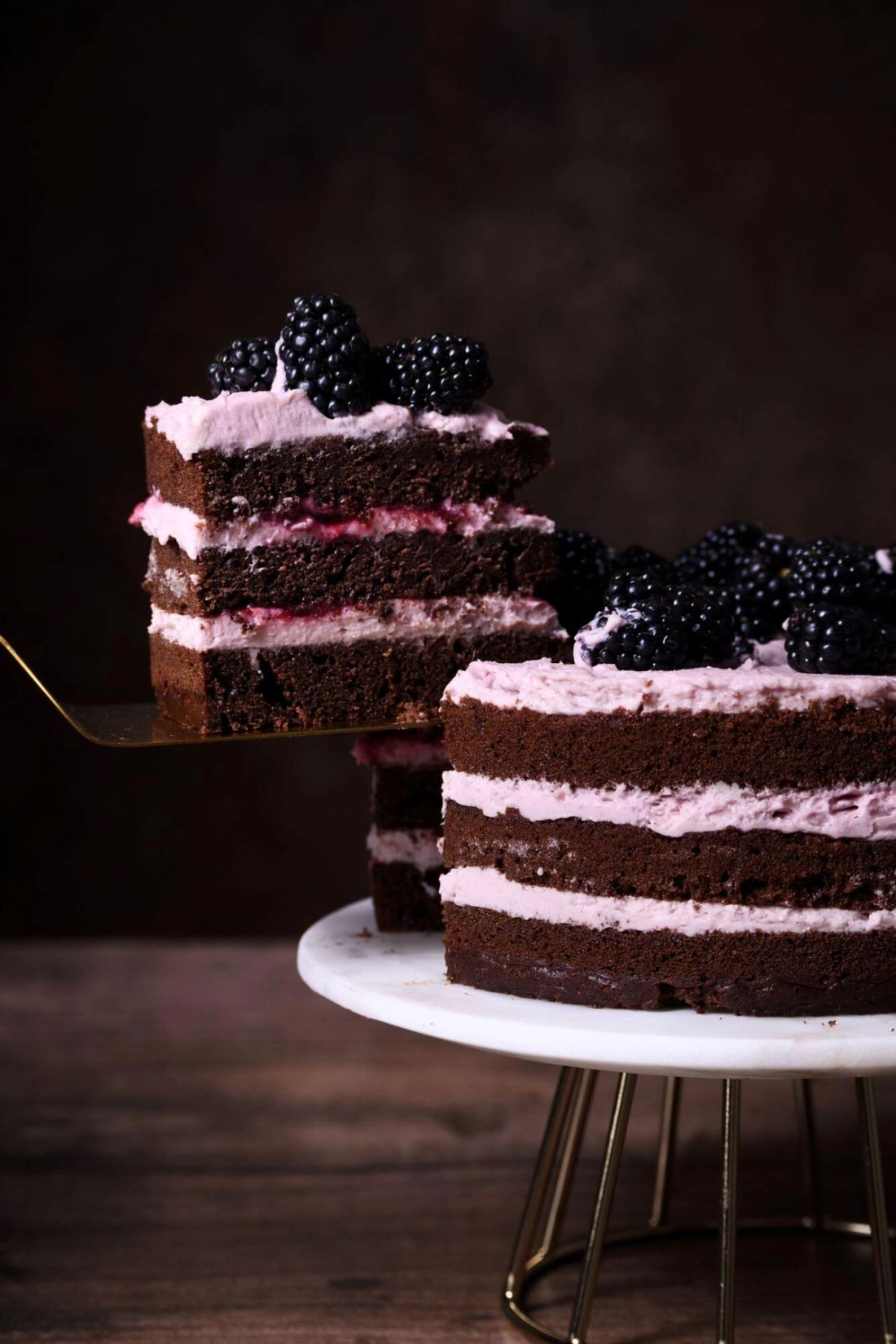 Earl Grey-Schoko-Brombeer Torte