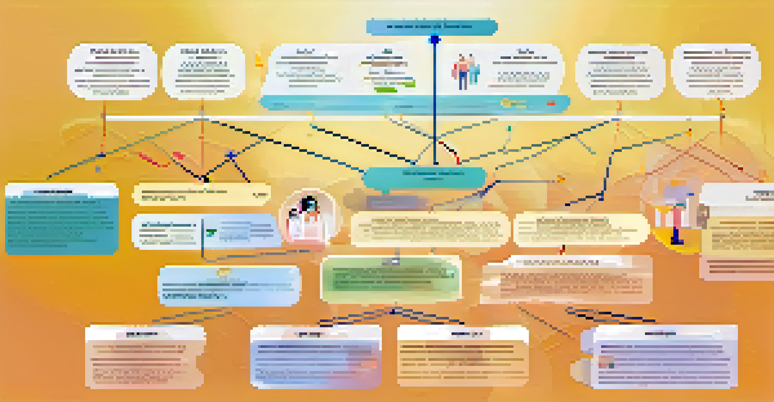 An infographic displaying a family tree diagram showcasing various genetic conditions and connections.