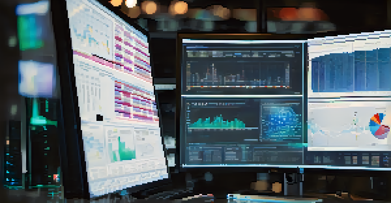A close-up of a computer screen showing data analytics and AI models for drug repositioning research.