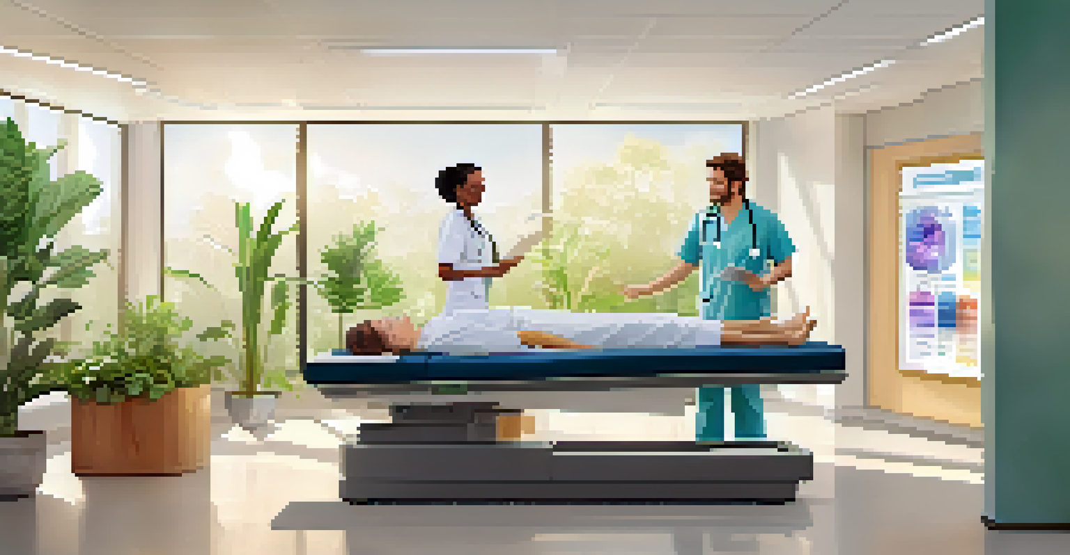 A doctor explaining a personalized treatment plan to a patient in a bright office.