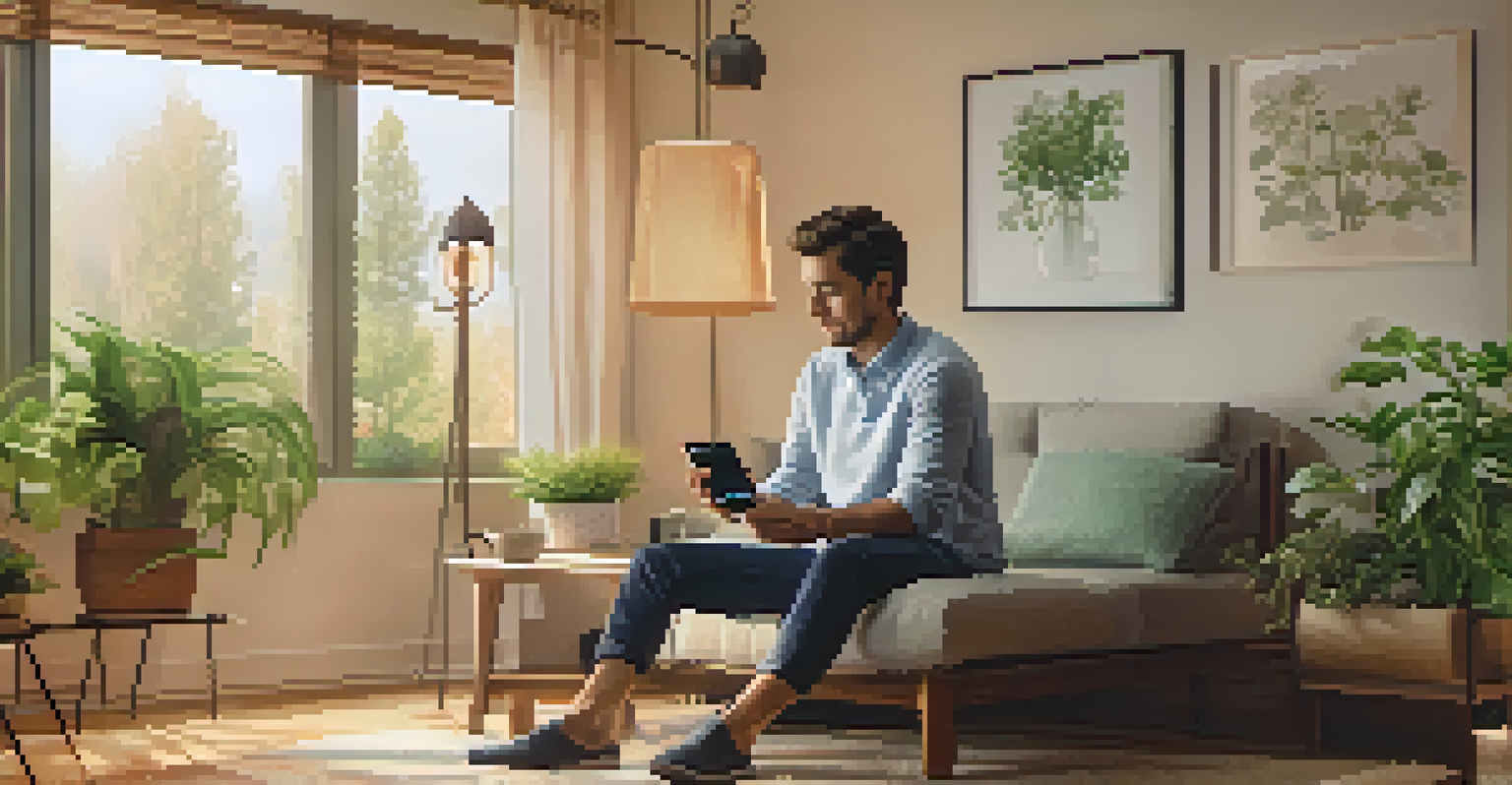 A patient at home checking their smartwatch, showcasing the importance of wearable technology in monitoring health.