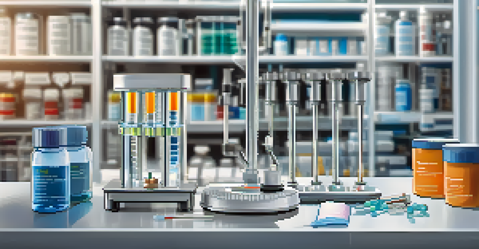 A close-up view of advanced medical technology in a laboratory, highlighting diagnostic tools and a clean, modern environment.