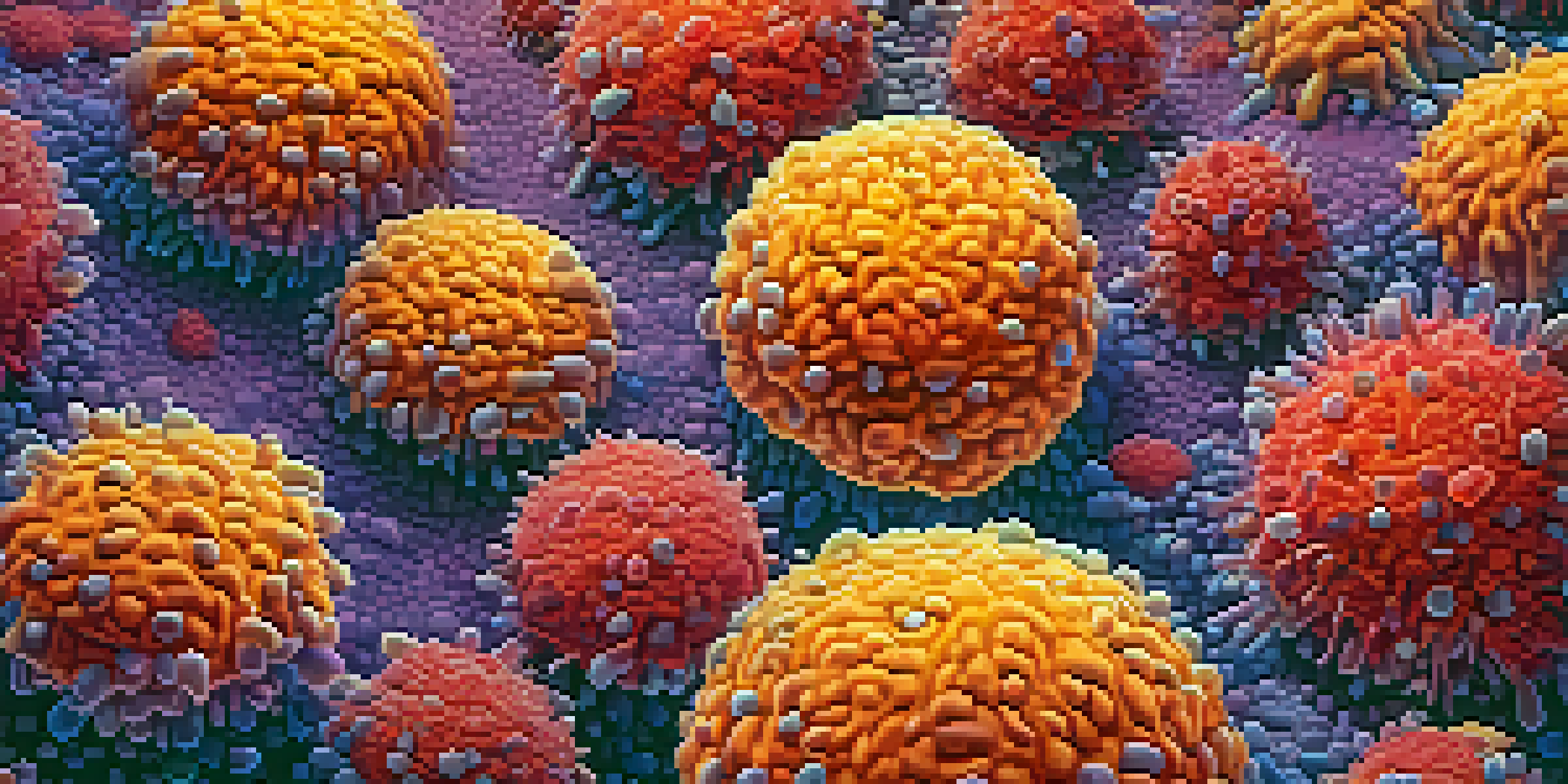 An artistic depiction of various immune cells, like macrophages and neutrophils, portrayed as vigilant guardians within the human body, surrounded by skin and mucous membranes.