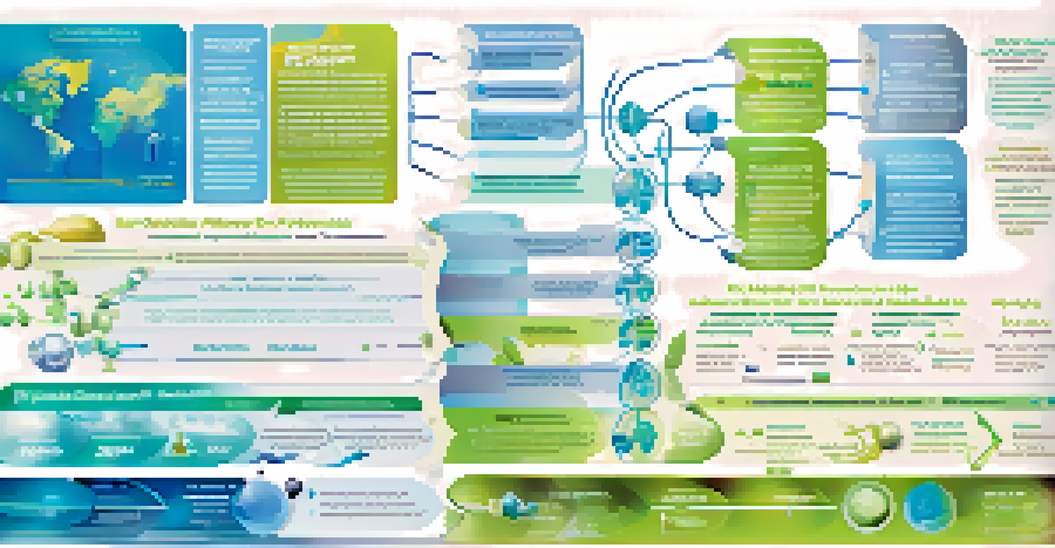 An infographic illustrating pharmacogenomics with DNA strands, medication icons, and graphs in bright colors.