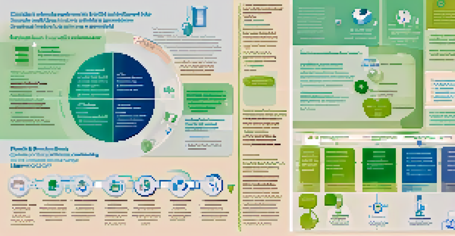 An infographic illustrating ethical considerations of placebo use in clinical trials, featuring icons and a calming color scheme.