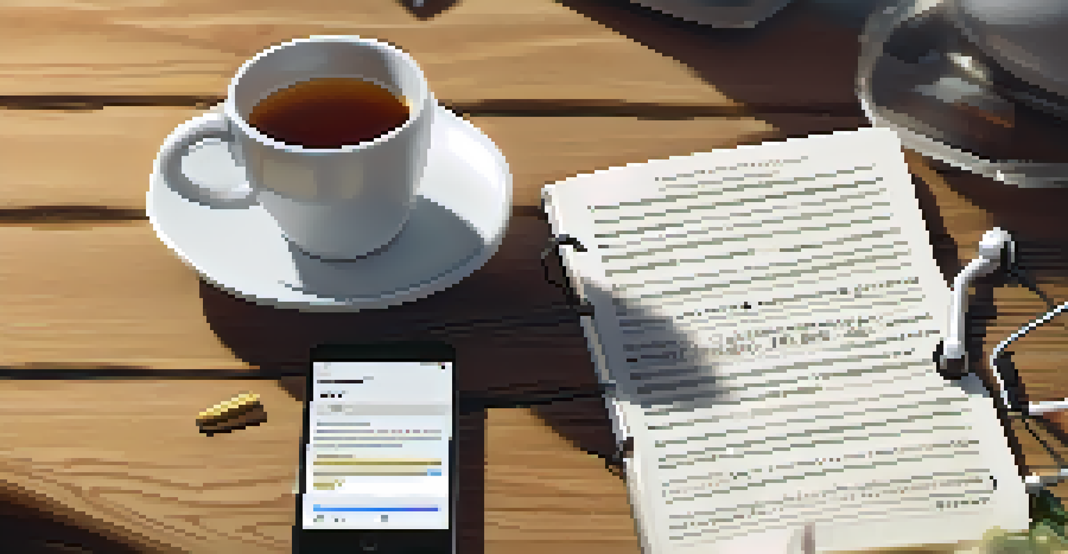 A health journal with notes about symptoms and medications on a wooden table.