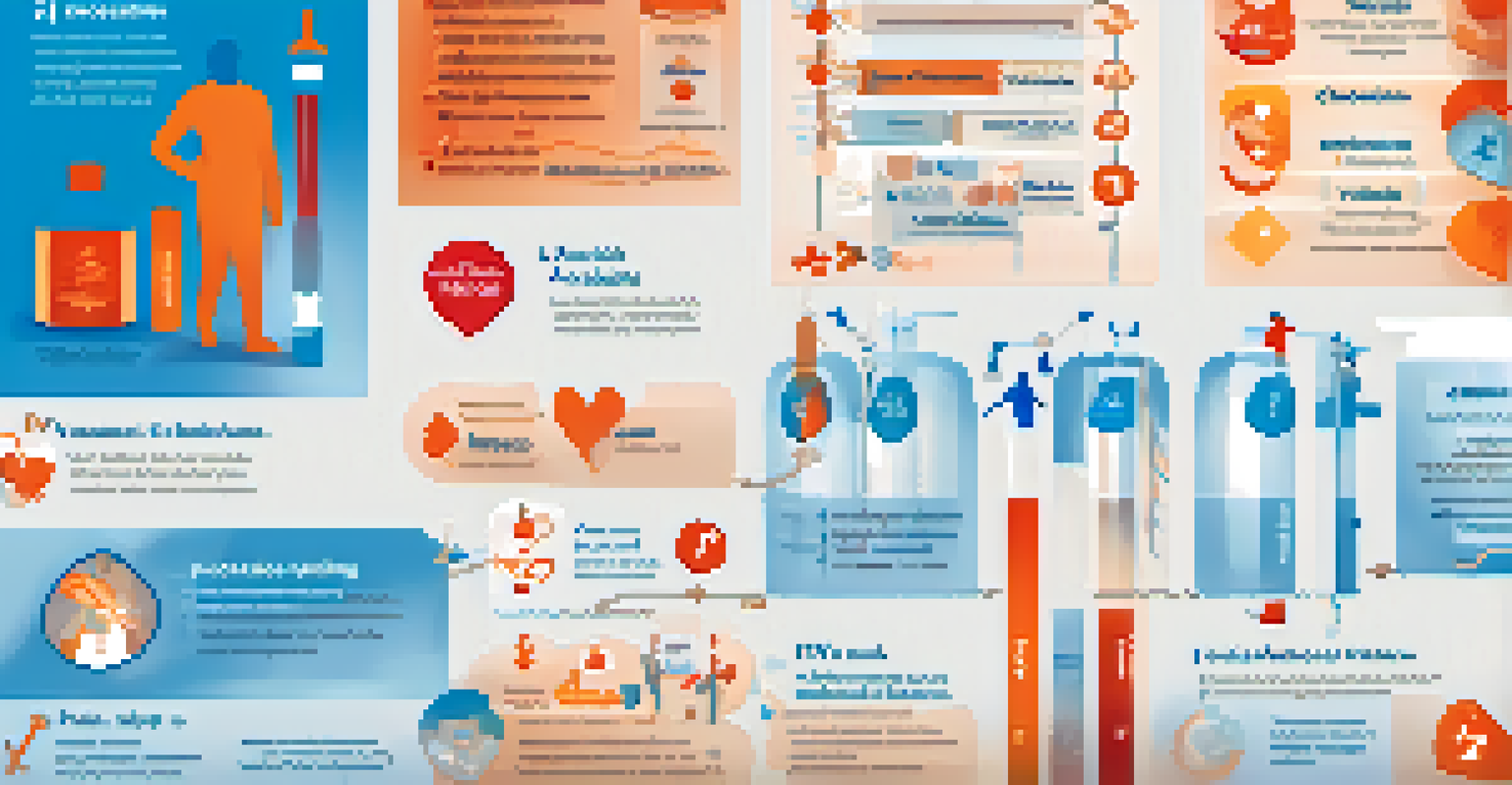 An infographic illustrating the connection between vaccinations and chronic disease prevention, featuring icons of vaccines and chronic disease symbols.