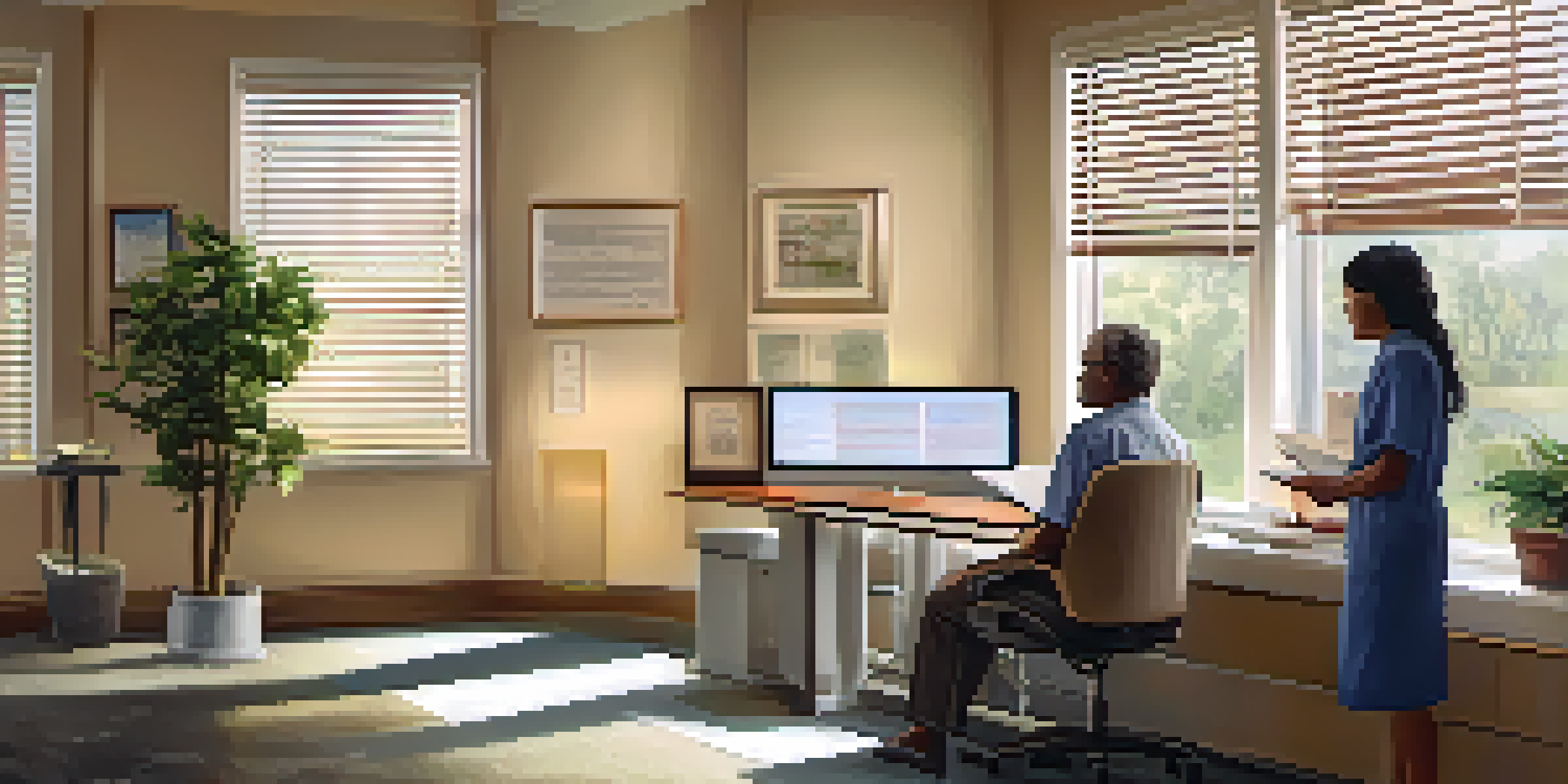 A genetic counselor discussing family health history with a patient in a warm, well-lit consultation room.