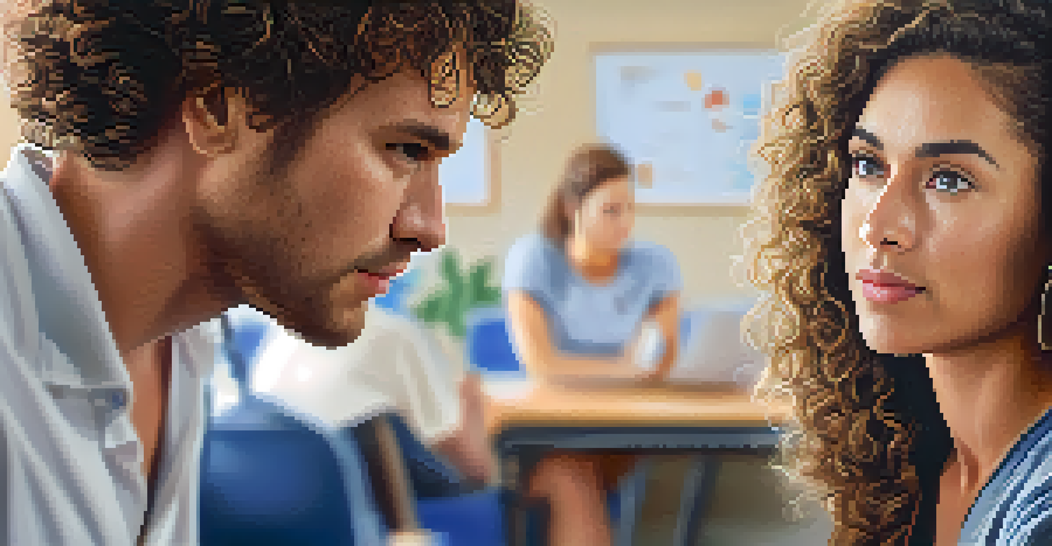 A close-up of a health coach and client engaged in an active listening conversation, highlighting their expressions and a notebook.