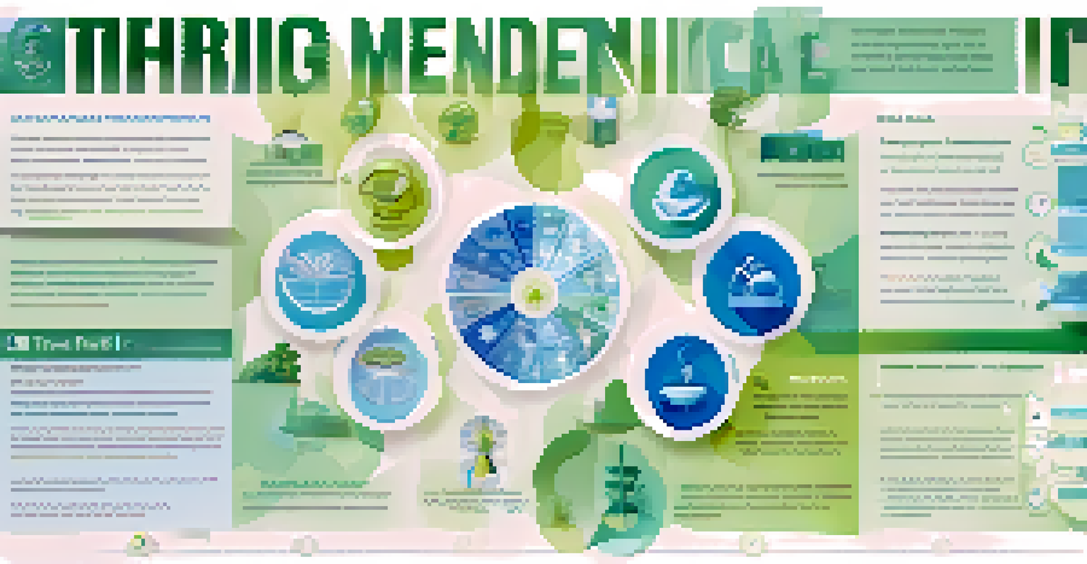 An infographic depicting the ethical considerations in regenerative medicine, with icons and a balanced color scheme.
